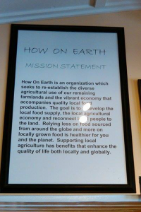How on Earth Mission Statement