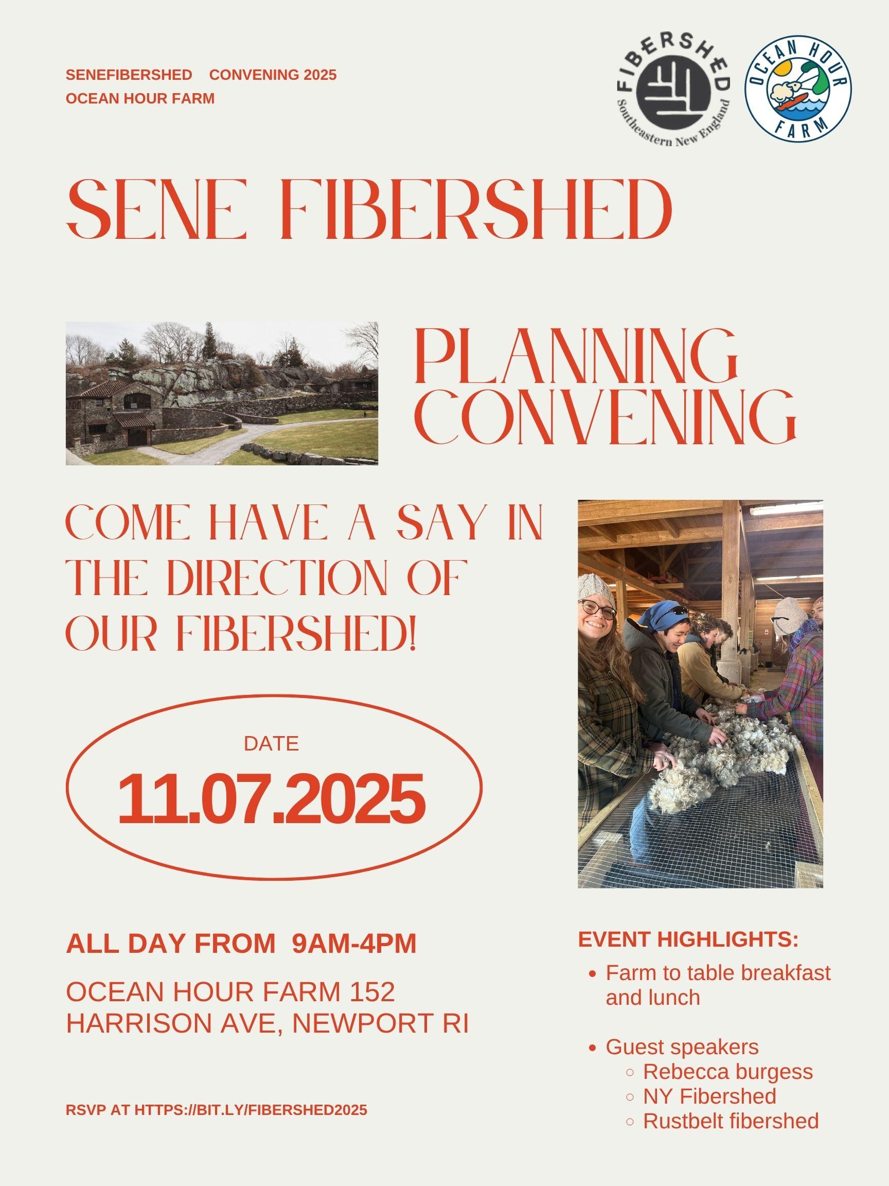SENE Fibershed Convening Flyer