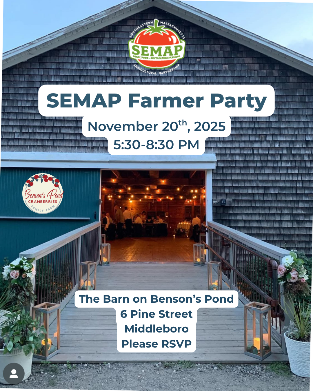 Flyer for SEMAP Farmer Party