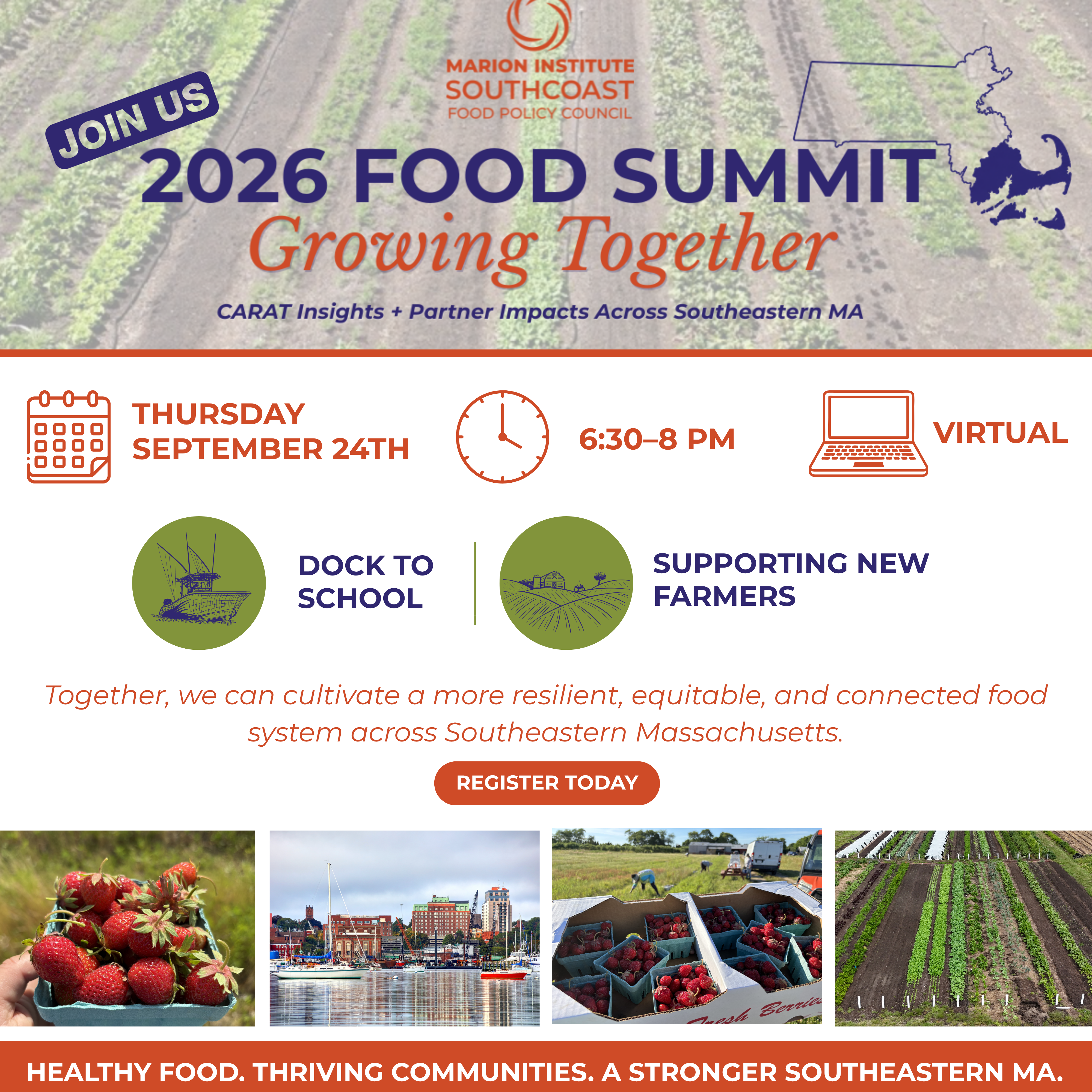 Southcoast Food Policy Council 2026 Food Summit flyer